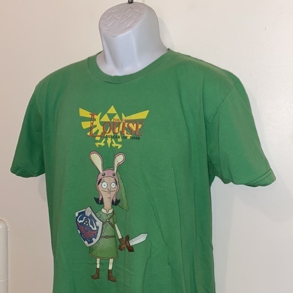 Unisex Bob’s Burgers/Zelda “The Legend of Louise~Burger of Time” Graphic Tee - Picture 4 of 9